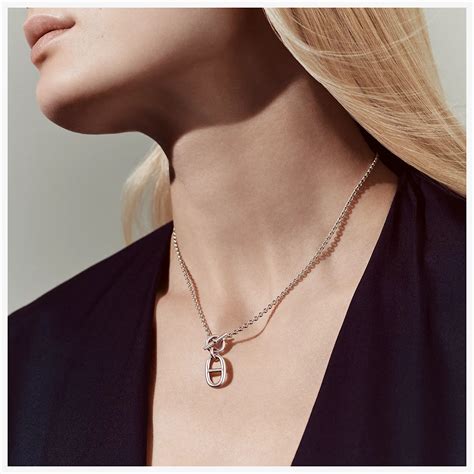 collier chaine d'encre hermes|chaine d'ancre hermes.